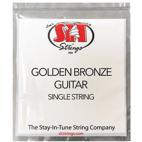 Golden Bronze 80/20 Acoustic Singles - S.I.T. Strings