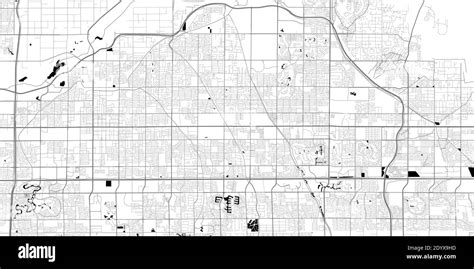 Urban City Map Of Mesa Vector Illustration Mesa Map Grayscale Art