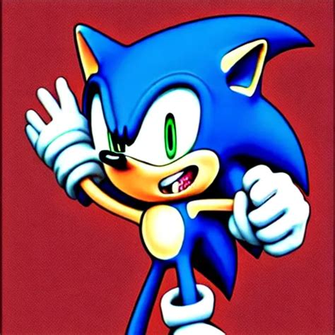 Sonic In The Style Of Sonic The Comics Hd Quality K Openart