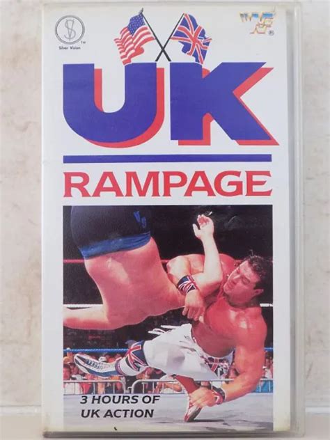 Wwf Uk Rampage Wrestling Video Pal Vhs Tape Wwe Hasbro Hulk Hogan