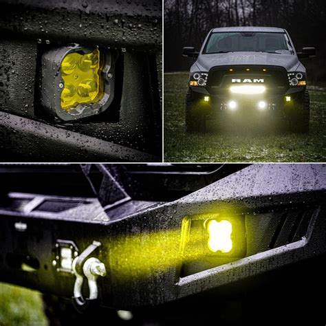 Buy LASFIT Yellow LED Pods Kit LED Fog Lights TIR Optics 3 Inch Off