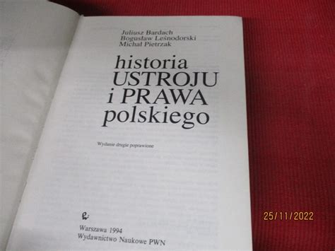 HISTORIA USTROJU I PRAWA POLSKIEGO Bardach i inni Puławy Kup teraz