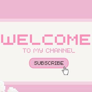 4K Pixelated welcome to My Channel Animated Stream Screen for Youtube, Twitch, Gaming, Vlogging ...