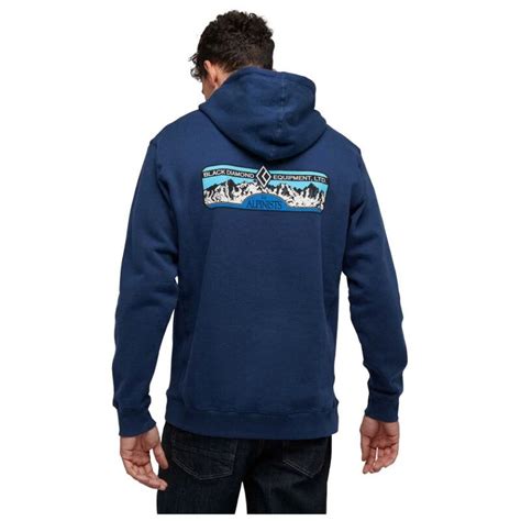 Black Diamond Mens Heritage Equipment For Alpinists Hoody Ink Blue