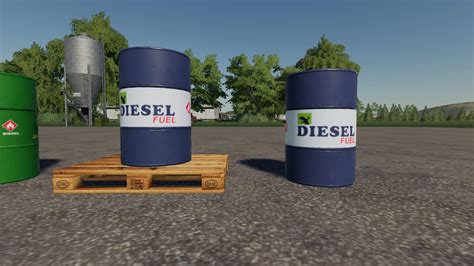 500l Diesel Barrel Pack V1 0 Fs19 Mod