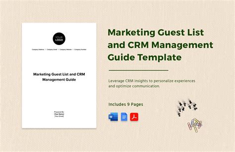 Marketing Guest List And Crm Management Guide Template In Word Pdf