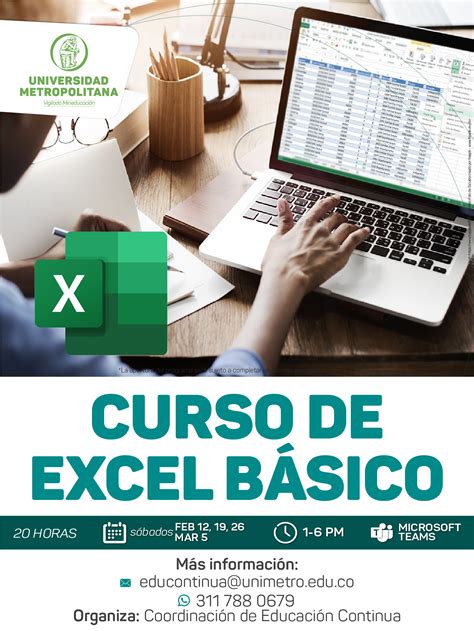 CURSO DE EXCEL BÁSICO Universidad Metropolitana