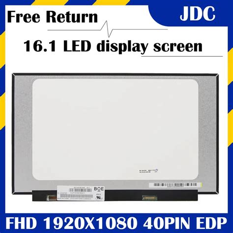 Free Shipping LCD 16 1 FHD IPS 40pin 144HZ NV161FHM NX2 FIT N161HCA GA1