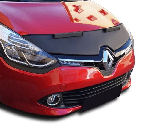 Black Bull Bonnet Bra For Renault Clio Stoneguard Car Mask Cover