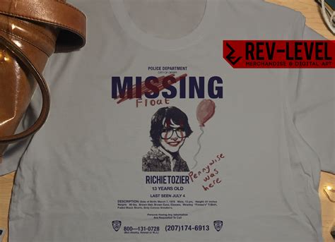 It 2017 Movie Missing Richie Tozier Poster T Shirt Stephen King