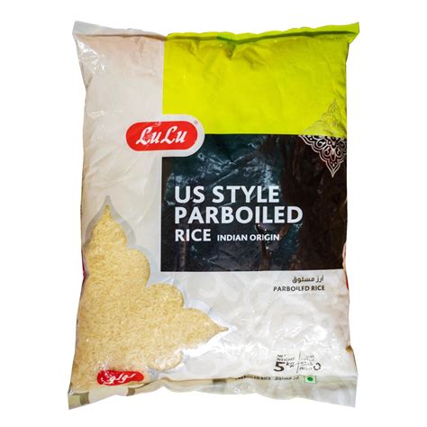 Lulu Us Style Parboiled Rice 5 Kg Online At Best Price Boiled Rice Lulu Qatar