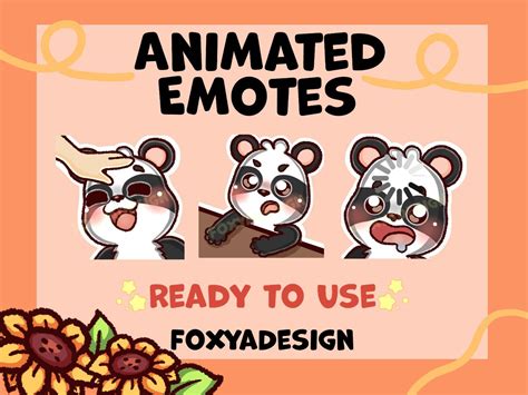 Cute Animated Panda Emotes For Twitch Discord Ready To Use Cozy