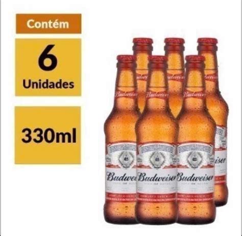 Cerveja Budweiser 330ml Long Neck Pacote Com 6 Mercado Livre