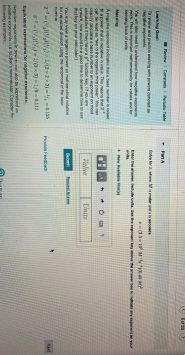 Solved Of Review I Constants I Periodic Table Part A Chegg