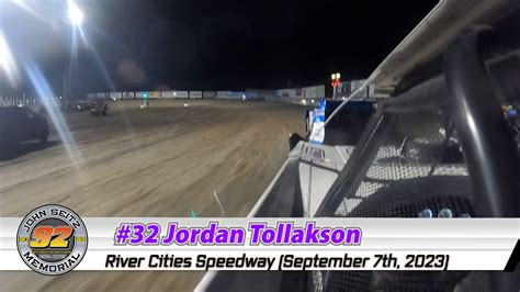 Jordan Tollakson Wissota Late Model On Board River Cities