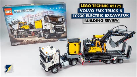 Lego Technic Volvo Fmx Truck Ec Electric Excavator Detailed