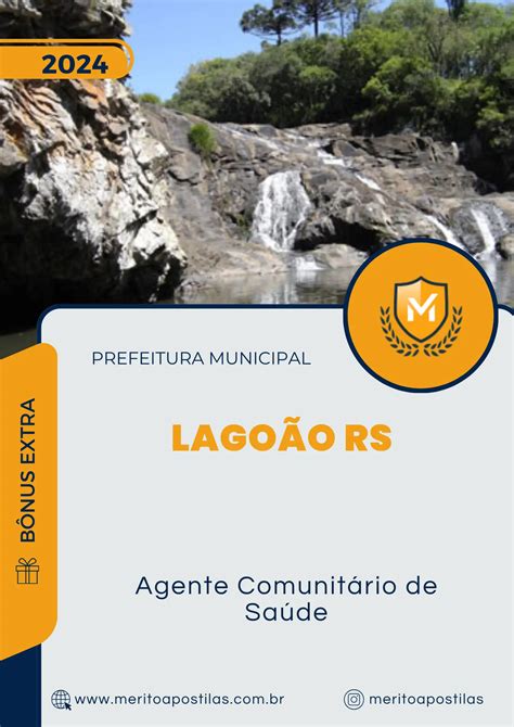 Apostila Agente Comunitário de Saúde Prefeitura Lagoão RS 2024 Mérito