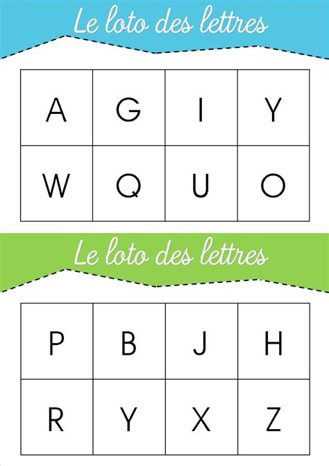 La Maternelle De Laur Ne Le Loto Des Lettres