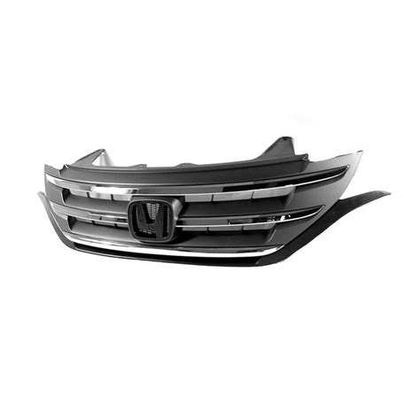 Honda Crv Front Upper Bumper Grille With Chrome Trim By