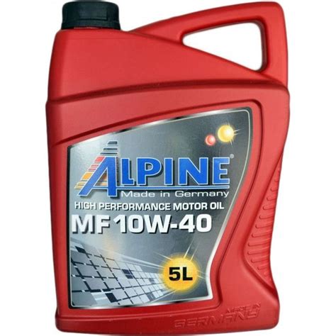 Alpine MF 10W-40 5L купить + отзывы и характеристики