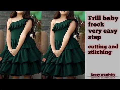 Full Flared Umbrella Cut Baby Frock Cutting And Stitching Frill Baby