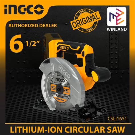 Ingco Tools Original V Lithium Ion Cordless Circular Saw Csli