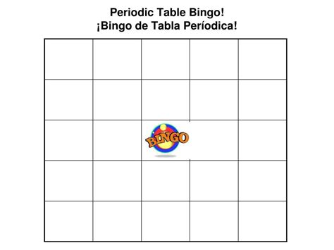 Tabela Periódica Bingo Card