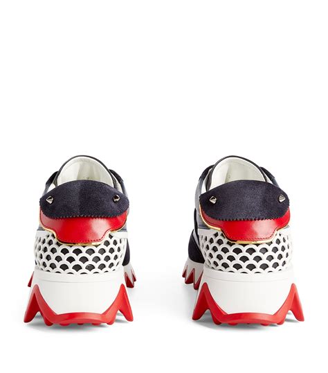 Christian Louboutin Loubishark Leather Sneakers Harrods Qa