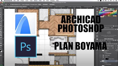 Archicad Photoshop Plan Boyama YouTube