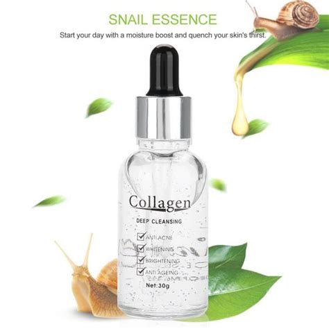 Drfeify Essence hydratante pour la peau 30ml Sérum d escargot hydratant