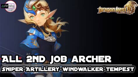 All Archer Classes 2nd Job Dragon Nest 2 Evolution All Skills Archer Classes And Outfit Preview