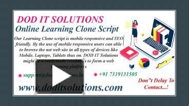 Ppt Best Readymade Learning Clone System Dod It Solutions