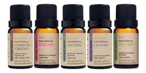 Kit 5 De Aceites Esenciales Via Aroma 100 Puro Y Natural MercadoLibre