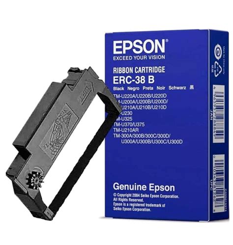 Epson ERC 38B Black Fabric Ribbon Econo Office School Supplies Ltd