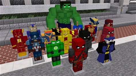 ATUALIZAÇÃO da MELHOR Addon de SUPER HEROIS para MINECRAFT PE BEDROCK