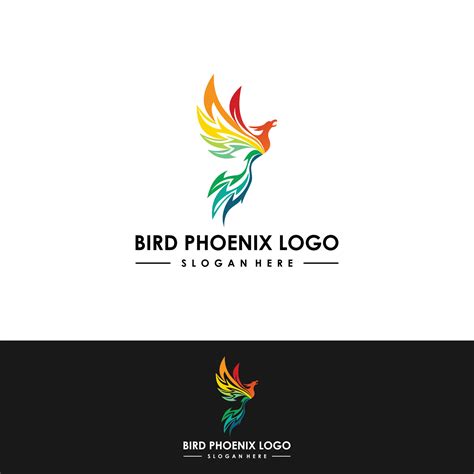 Phoenix Logo Desain Sjabloon Vector Illustratie 4683609 Vectorkunst