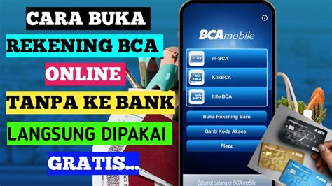 Cara Buka Rekening Bca Online Terbaru 2023 Youtube