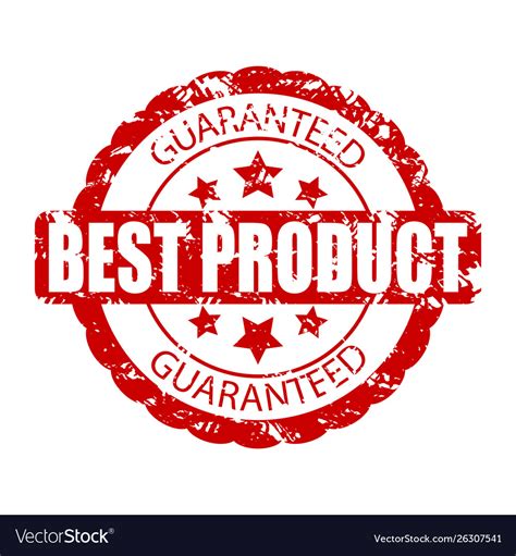 Best Product Guaranteed Rubber Stamp Right Choice Vector Image