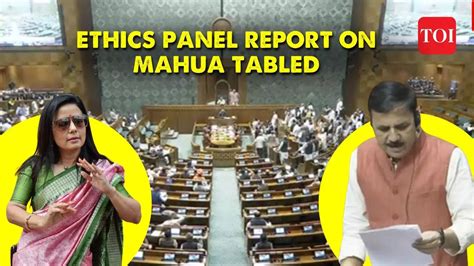 Ethics Panel Report On Mahua Moitra Tabled In Lok Sabha House