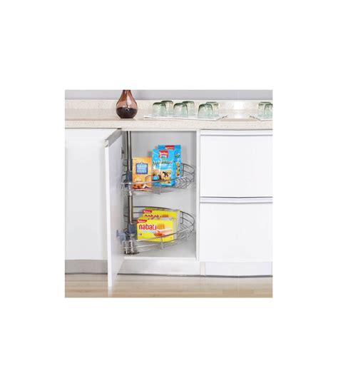 EcoWare 180 Degree Swivel Basket With Pole Inside Cabinet Hardware