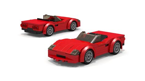 Lego City Chevrolet Corvette C6 Convertible Tutorial Youtube