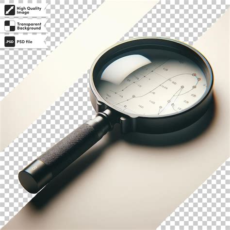 Premium Psd Psd Magnifying Glass On Transparent Background With