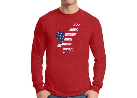 Usa Eagle Us Flag Long Sleeve Shirts For Men Usa T Shirts Tees Etsy