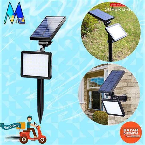 Jual Lampu Taman Tenaga Matahari Solar Cell Super Terang Shopee Indonesia