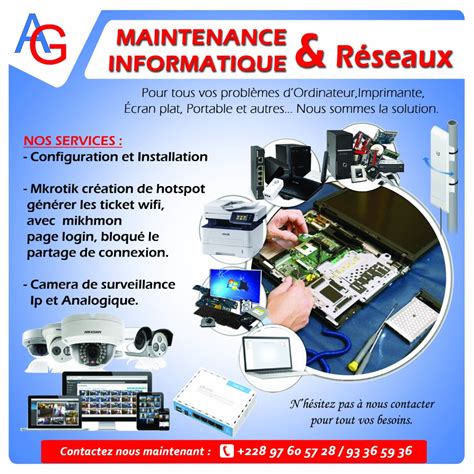 Maintenance Informatique Et R Seau C Blage Cam Ra De Surveillance Et