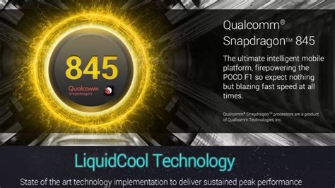 POCO F1 confirmed to come with Snapdragon 845 SoC and liquid cooling system