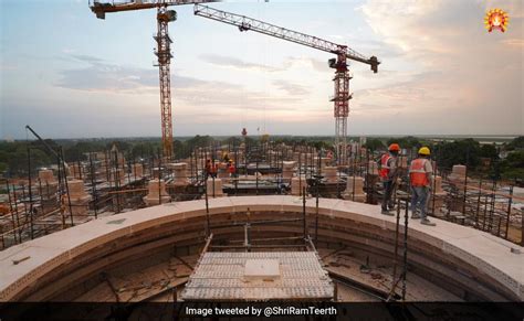 Ayodhya Ram Mandir Trust Shares Pics Of Under-Construction Temple