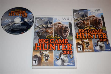 Cabelas Big Game Hunter 2010 Nintendo Wii Video Game Complete