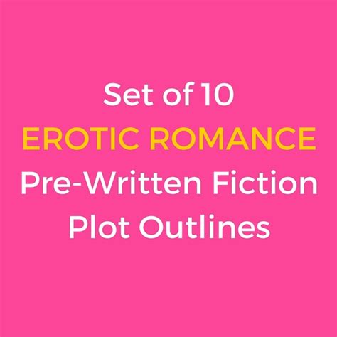 Erotic Romance Pre Written Fiction Plots