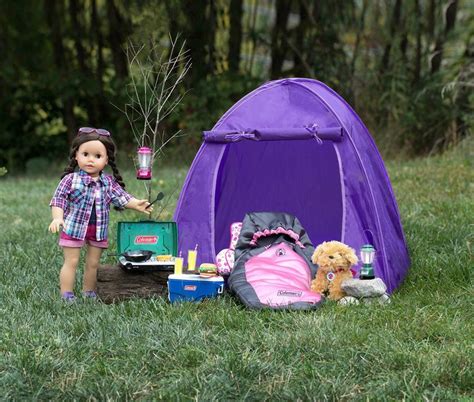 Purple Coleman Doll Tent Perfect For The 18 Inch Camping